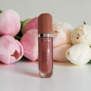 New Revlon Vinyl Lip Polish High Shine Liquid Lip Gloss - Nude Mauve